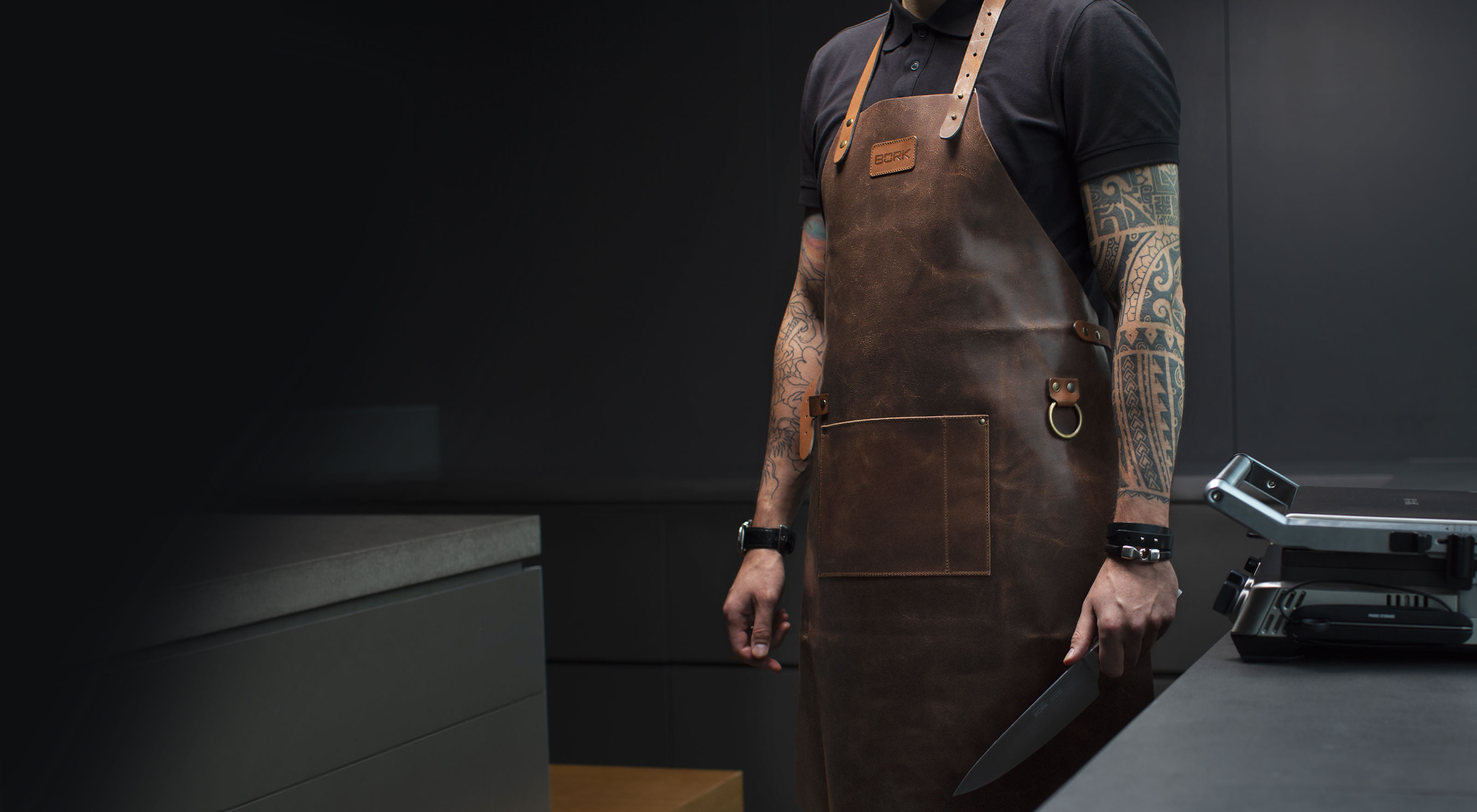 Кожаный фартук BORK HP530 — купить в официальном интернет-магазине БОРК