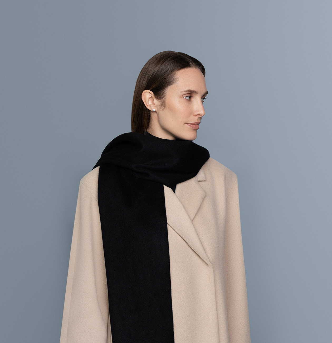 Шарф из шерсти альпака HC600 bk BORK