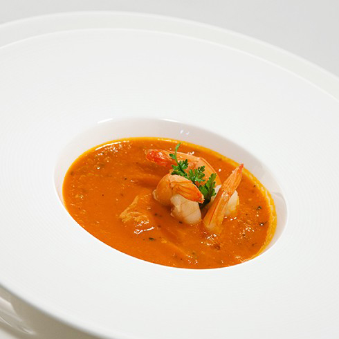 Томатный крем-суп с креветками - рецепт приготовления, фото-инструкция,  ингредиенты
